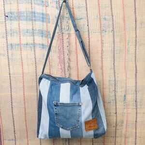 Upcycled levis denim shoulder bag / crossbody bag / tote bag